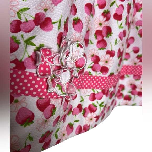 Sarah Louise kids formal dress,floral cherries,pageant,photo 
 sz 6? PTP 11.5 - Picture 4 of 16